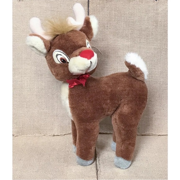 Vintage Applause Rudolph The Red Nosed Reindeer Plush Stuffed Animal Christmas - Picture 1 of 7